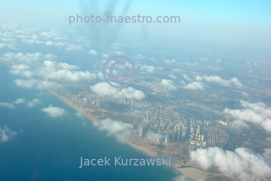 Israel,Tel Aviv area,Sea,aerial view,aerial image,buildings,architecture