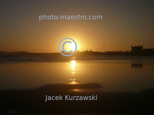 Morocco-Essaouira-Mogodor-Atlantic coast-Sunset-harbour-port