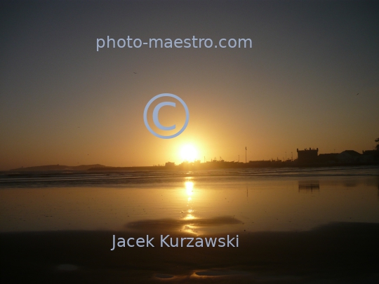 Morocco-Essaouira-Mogodor-Atlantic coast-Sunset-port-harbour