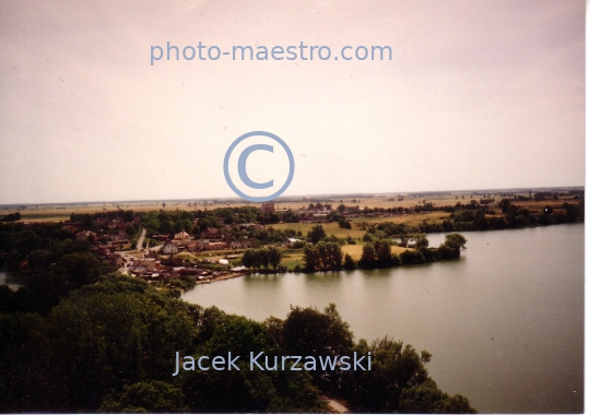 Poland,Czluchow,Pomeranian Voivodeship,aerial view,panoramical view,cityscape,city center