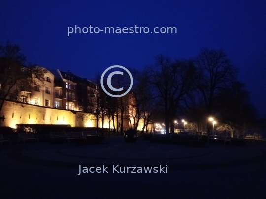 Poland,Torun,Kuyavian-Pomeranian Voivodeship,Old Town,panoramical view,medieval architecture,City walls,UNESCO,nocturne,ilumination