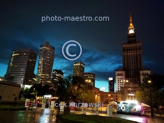 Poland,Warsaw,Mazowieckie voivodeship,Mazovia region,City Center,architecture,monouments,Warsaw by night,ilumination