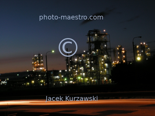 Poland,Wloclawek,Kuyavian-Pomeranian Voivodeship,City center,architecture,monumetns,twilight,ilumination,industrial,factory,plant