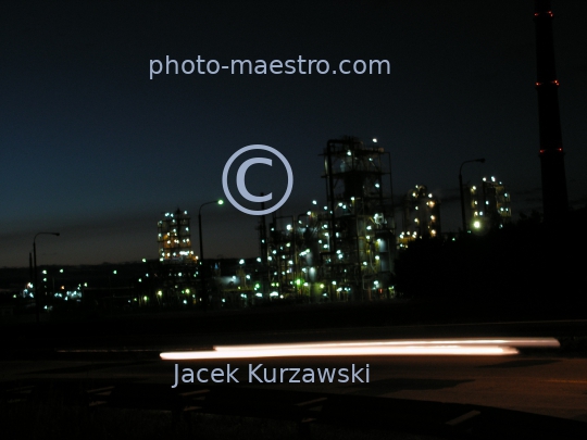 Poland,Wloclawek,Kuyavian-Pomeranian Voivodeship,City center,architecture,monumetns,twilight,ilumination,industrial,factory,plant