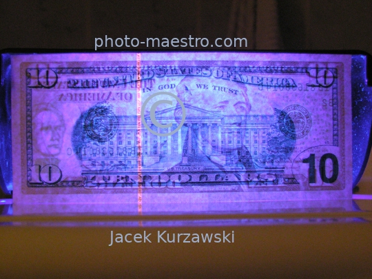USA,usd,note,10usd,UV,UV light,security,watermark